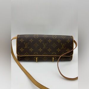 Louis Vuitton Monogram Twin Pochette Sling Bag